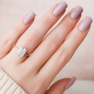 Halo moissanite engagement rings
