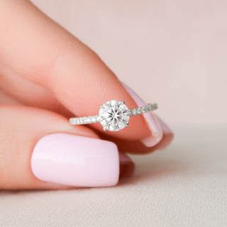 Modern gemstone engagement rings