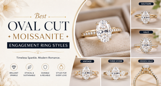 Best Oval Cut Moissanite Engagement Ring Styles