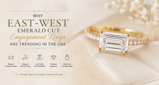 Why East-West Emerald Cut Engagement Rings Are Trending in the USA
