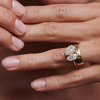 2.50TCW Pear & Marquise Cut Toi Et Moi Engagement Ring