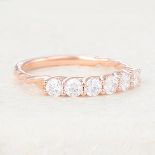 round-shaped-moissanite-half-eternity-wedding-band