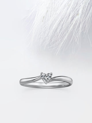 Heart Diamond Unique Solitaire Moissanite Engagement Ring For Women