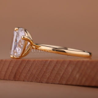 2.0CTW Pear & Emerald Cut Toi Et Moi Moissanite Engagement Ring