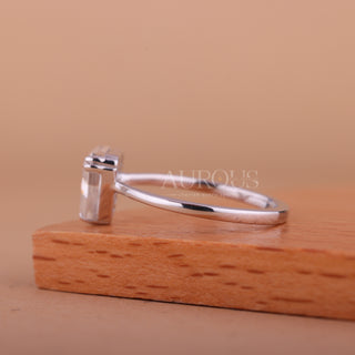 1.0CT Triangle Cut Diamond Double Claw Solitaire Engagement Ring