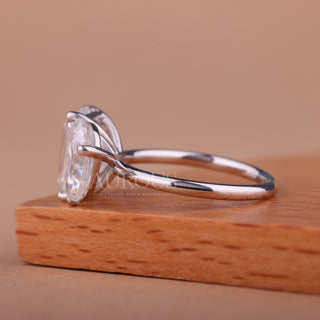 2.50CTW Emerald & Pear Toi Et Moi Engagement Ring