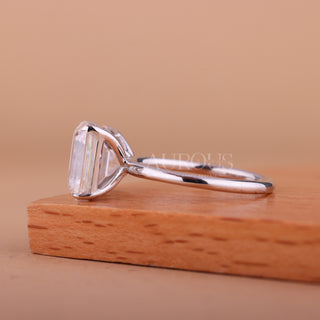 2.0CTW Oval & Emerald Cut Toi Et Moi Moissanite Engagement Ring