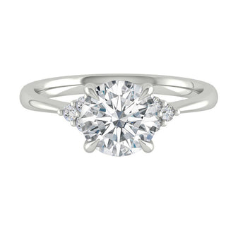 round-cut-cluster-moissanite-engagement-ring