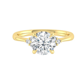 round-cut-cluster-moissanite-engagement-ring