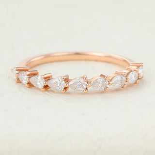 pear-shaped-moissanite-half-eternity-wedding-band