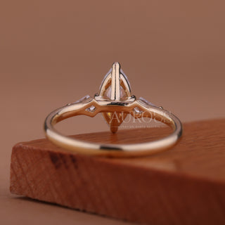 1.50CT Marquise Cut Unique Three Stone Moissanite Engagement Ring