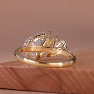 2.50CTW Pear Cut Alternative Toi Et Moi Engagement Ring