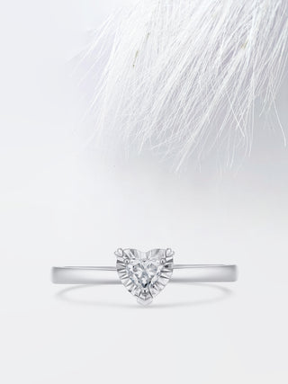  Heart Diamond Solitaire Moissanite Engagement Ring For Women