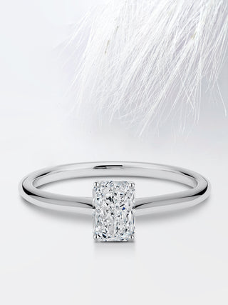 Radiant Diamond Moissanite Engagement Ring For Women