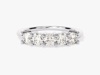 0.50CT Round Cut Five Stone Moissanite Diamond Wedding For Women