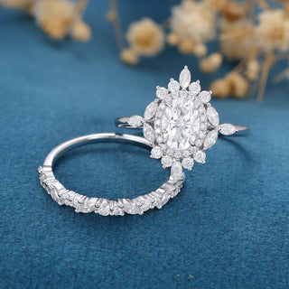 oval-shaped-moissanite-cluster-bridal-set