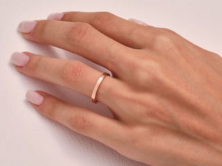 2.0MM Classic Flat Wedding Band For Women