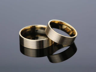 6.0MM Classic Flat Wedding Brushed Band For Women