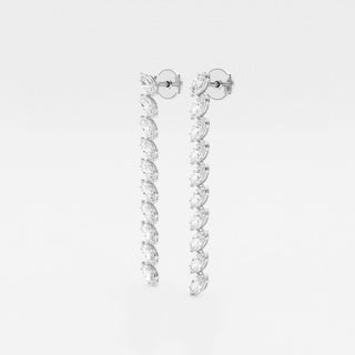 Amanda Nguyen Inspired Marquise Cut Diamond Dangle Drop Earrings