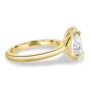 2.0CTW Radiant & Pear Diamond Toi Et Moi Engagement Ring For Her
