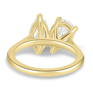 2.0CTW Pear & Marquise Cut Toi Et Moi Engagement Ring