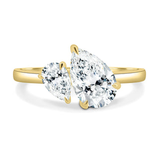 1.25CTW Pear Cut Toi Et Moi Engagement Ring For Her