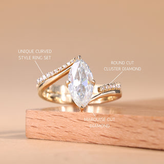 pavé setting engagement ring, pavé diamond ring, marquise diamond engagement ring, marquise cut diamond ring