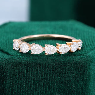 pear-moissanite-half-eternity-wedding-band