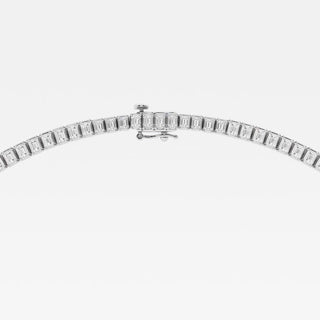 Lindsay Lohan Inspired 24CTW Emerald Diamond Moissanite Tennis Necklace