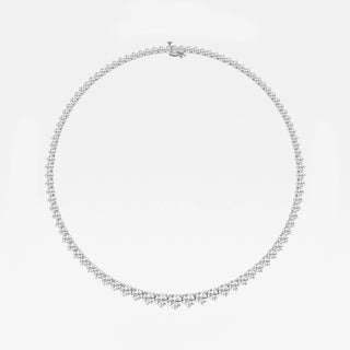 Joan Smalls Inspired 39ctw Round Cut Diamond Moissanite Tennis Necklace