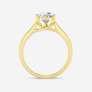 Pear Cut Moissanite Solitaire Diamond Engagement Ring For Women