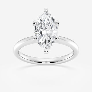 Marquise Cut Moissanite Classic Solitaire Diamond Engagement Ring