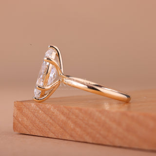 2.50CT Marquise Cut Solitaire Moissanite Engagement Ring
