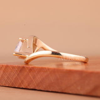 1.50CT East-West Marquise Cut Unique Solitaire Engagement Ring