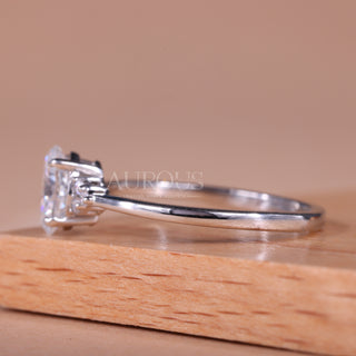 1.50CT Oval Cut Cluster Diamond Moissanite Engagement Ring