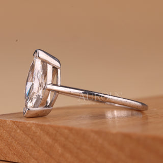 1.00CT Marquise Cut Solitaire Moissanite Engagement Ring