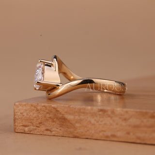 1.50CT East-West Marquise Cut Unique Solitaire Engagement Ring