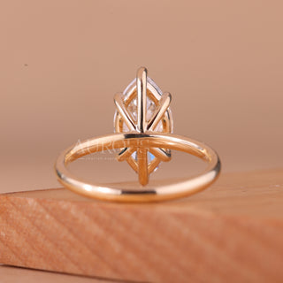2.50CT Marquise Cut Solitaire Moissanite Engagement Ring