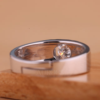 0.75CT Round Cut Cluster Diamond Men's Wedding Ring For Him