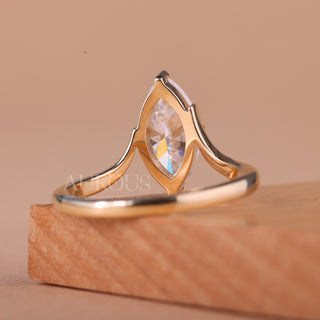1.50CT Marquise Cut Unique Solitaire Engagement Ring