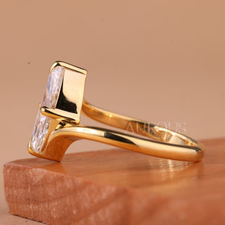 2.0CT Marquise Cut Unique Solitaire Engagement Ring