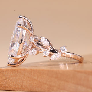 6.50CT Marquise Cut Nature Inspired Moissanite Engagement Ring