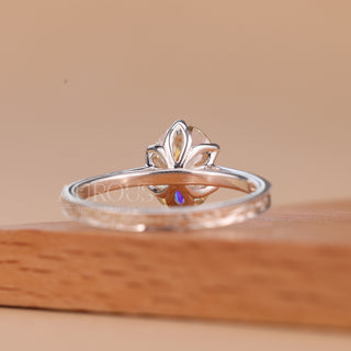 1.50CT Oval Cut Vintage Inspired Solitaire Moissanite Engagement Ring