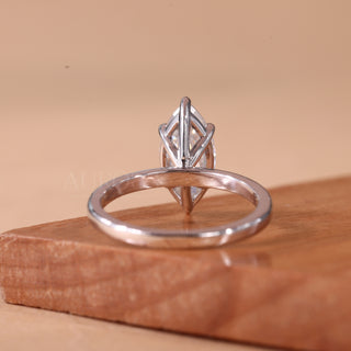 2.0CT Marquise Cut Solitaire Diamond Moissanite Engagement Ring