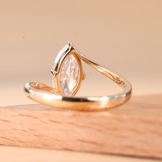 1.50CT Marquise Cut Unique Solitaire Engagement Ring