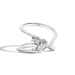 0.33TCW Round & Marquise Cut Unique Wedding Band For Her