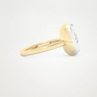 3.0CT East-West Elongated Cushion Cut Engagement Ring– Inspired by Zendaya