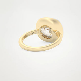 3.0CT East-West Elongated Cushion Cut Engagement Ring– Inspired by Zendaya