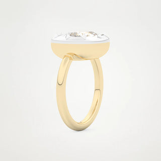 3.0CT East-West Elongated Cushion Cut Engagement Ring– Inspired by Zendaya