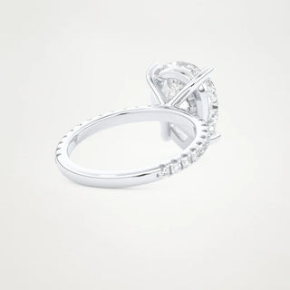 2.0CT Pear Cut Diamond Pave Setting Engagement Ring – Inspired by Adele